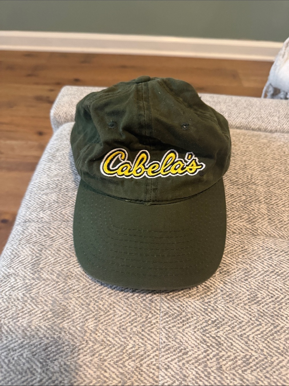 Cabela's Dark Olive Green Kids Logo Baseball Hat